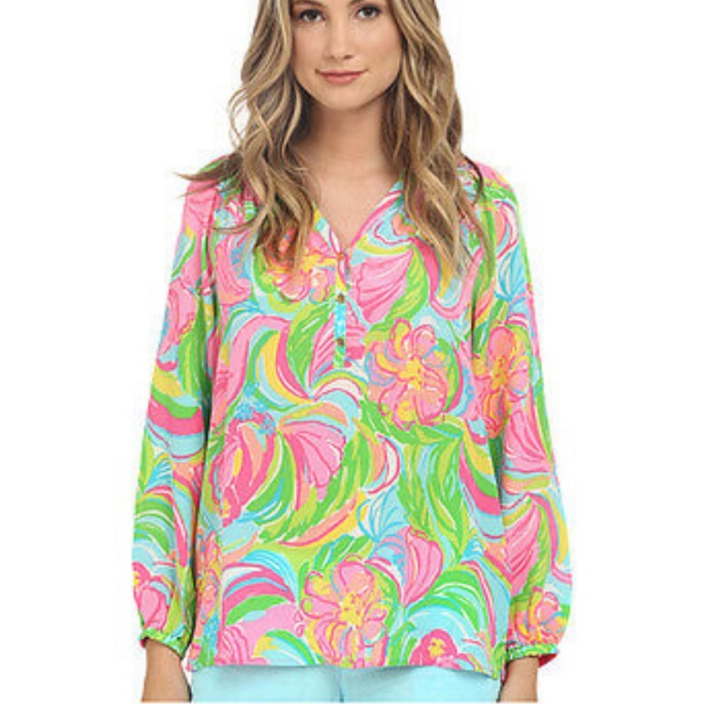 LILLY PULITZER | Elsa Top | 100% Silk